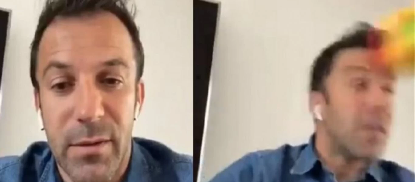 Ο Ντελ Πιέρο παίζει «κεφαλίτσες» με τα παιδιά του εν μέσω Instagram live (βίντεο)